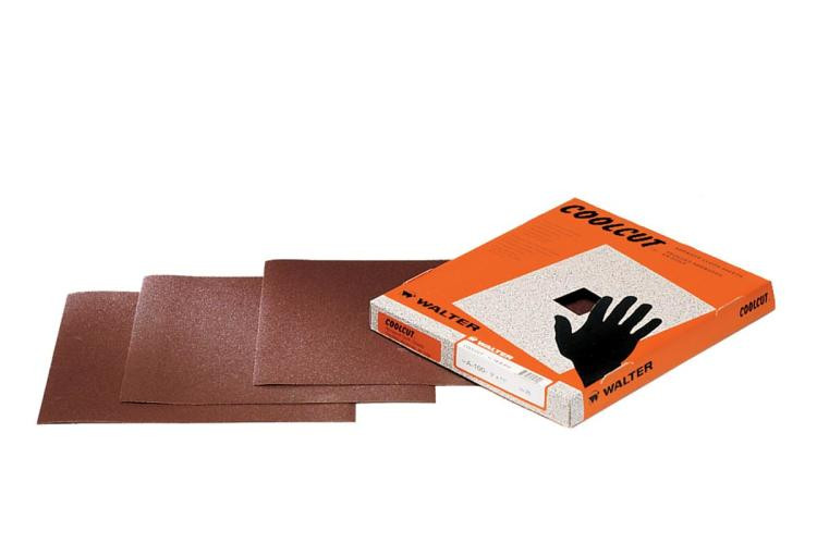 Walter Surface Technologies 14A908 COOLCUT Hand Sheet | 9" x 11" Size | Aluminum Oxide 80 Grit | Sold by Box of 25