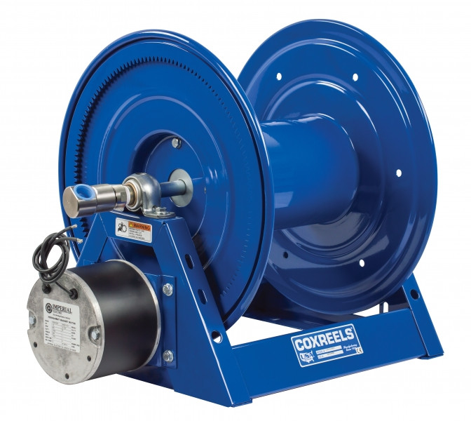 Coxreels HP1125-4-500-AB Compressed Air #6 Gast Motor Rewind Hose Reel | HP1125 Series | 1/2" Hose Diameter | 500' Hose Length | 5000 Max PSI | Less Hose