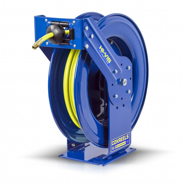 Coxreels TSH-N-3100-HV Supreme Duty Spring Rewind Hose Reel | T-HV Series | 3/8" Hose Diameter | 100' Hose Length | 300 Max PSI