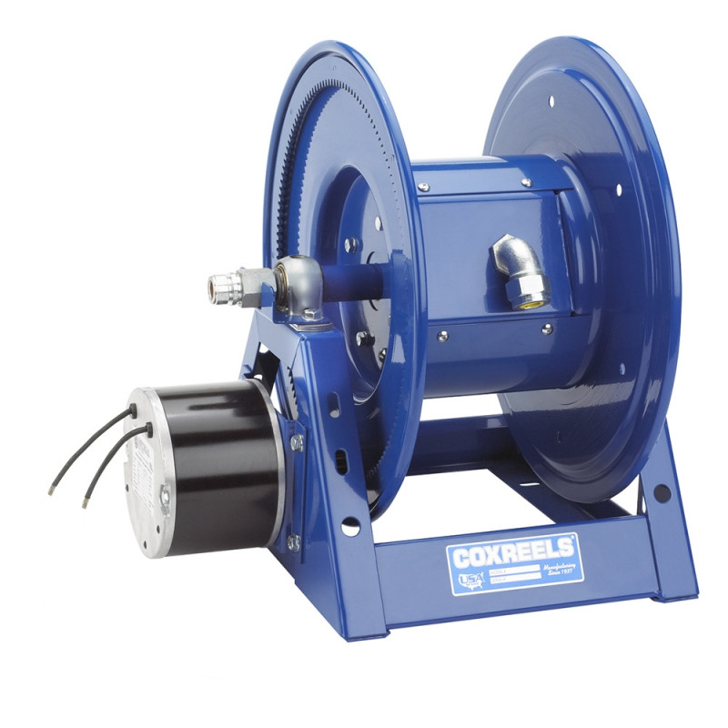 Coxreels 1125PCL-8-EB Electric 24V DC 1/2HP Motor Rewind Cord Reel | 1125PCL Series | 200' (10/3) / 175' (8/3) Capacity | 30 Amps | 600 Volts | Less Cord