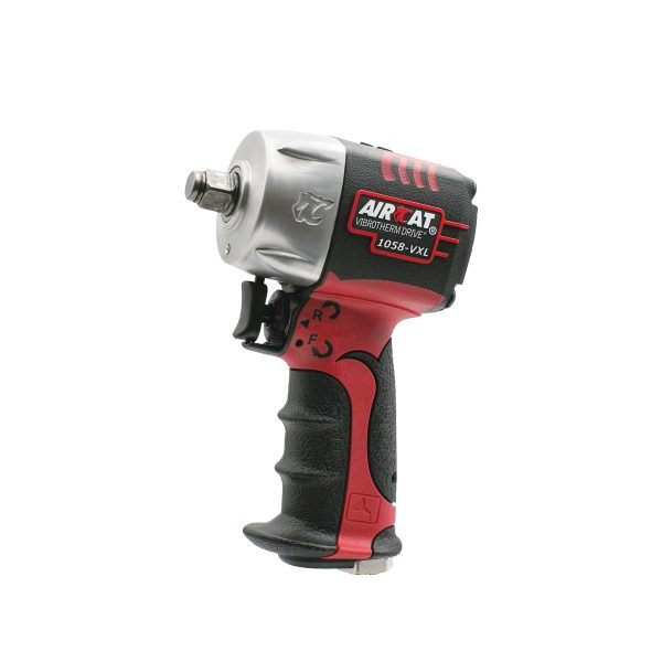 Aircat Pneumatic Tools 1058-VXL Vibrotherm Drive Composite Compact Impact Wrench | 550 (ft-lbs) Max Torque | 9000 RPM | 1/2" Square Drive