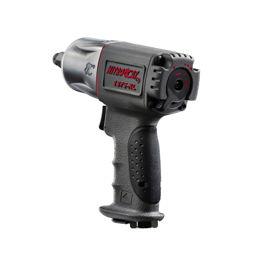 Aircat Pneumatic Tools 1375-XL Nitrocat Composite Impact Wrench | 500 (ft-lbs) Max Torque | 10000 RPM | 1/2" Square Drive