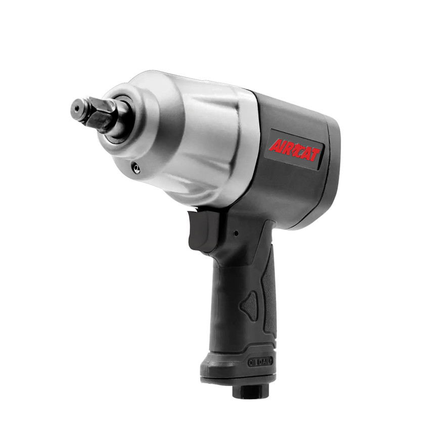 Aircat Pneumatic Tools 1120 Composite Impact Wrench | 650 (ft-lbs) Max Torque | 7500 RPM | 1/2" Square Drive