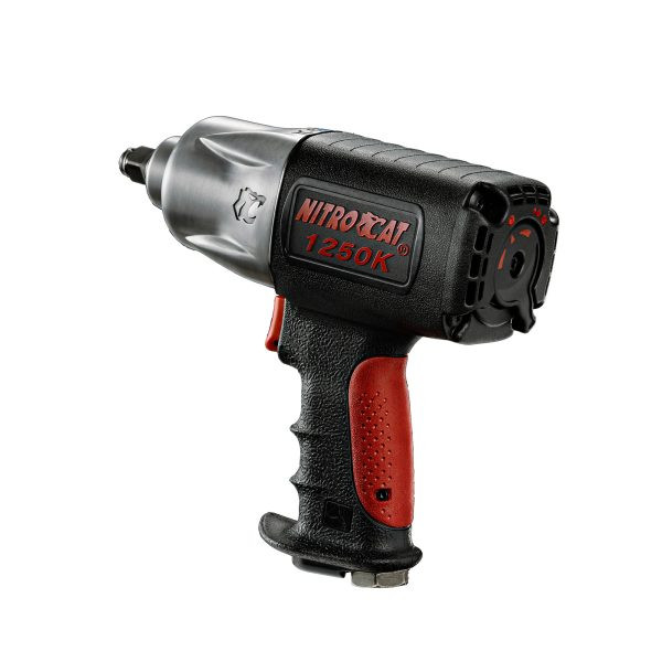 Aircat Pneumatic Tools 1250-K Nitrocat Composite Twin Clutch Impact Wrench | 950 (ft-lbs) Max Torque | 8500 RPM | 1/2" Square Drive