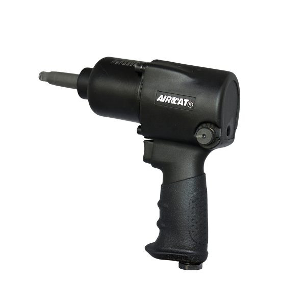Aircat Pneumatic Tools 1431-2 Impact Wrench With 2" Extended Anvil | 800 (ft-lbs) Max Torque | 9000 RPM | 1/2"x2" Square Drive