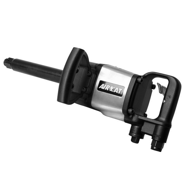 Aircat Pneumatic Tools 1893 Straight Impact Wrench With 7" Extended Anvil | 1800 (ft-lbs) Max Torque | 5000 RPM | 1"x8" Square Drive