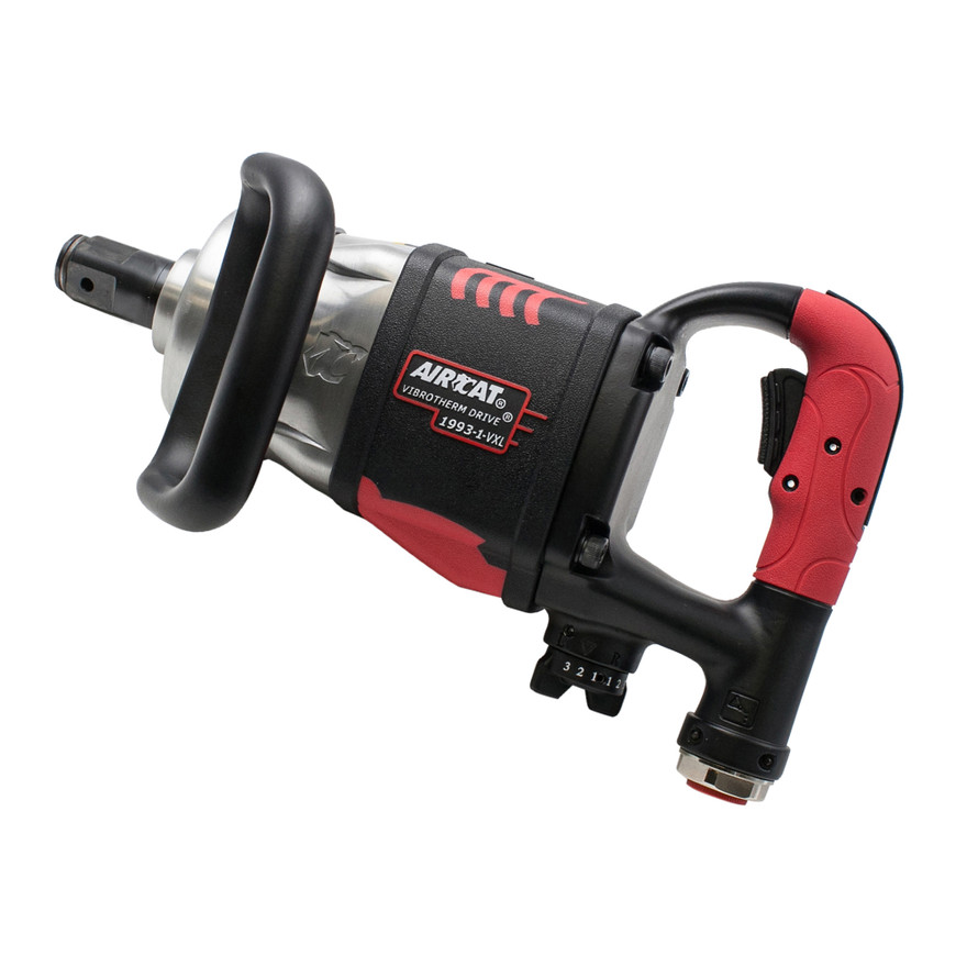 Aircat Pneumatic Tools 1993-1-VXL Vibrotherm Drive Composite Straight Impact Wrench | 2100 (ft-lbs) Max Torque | 6000 RPM | 1" Square Drive