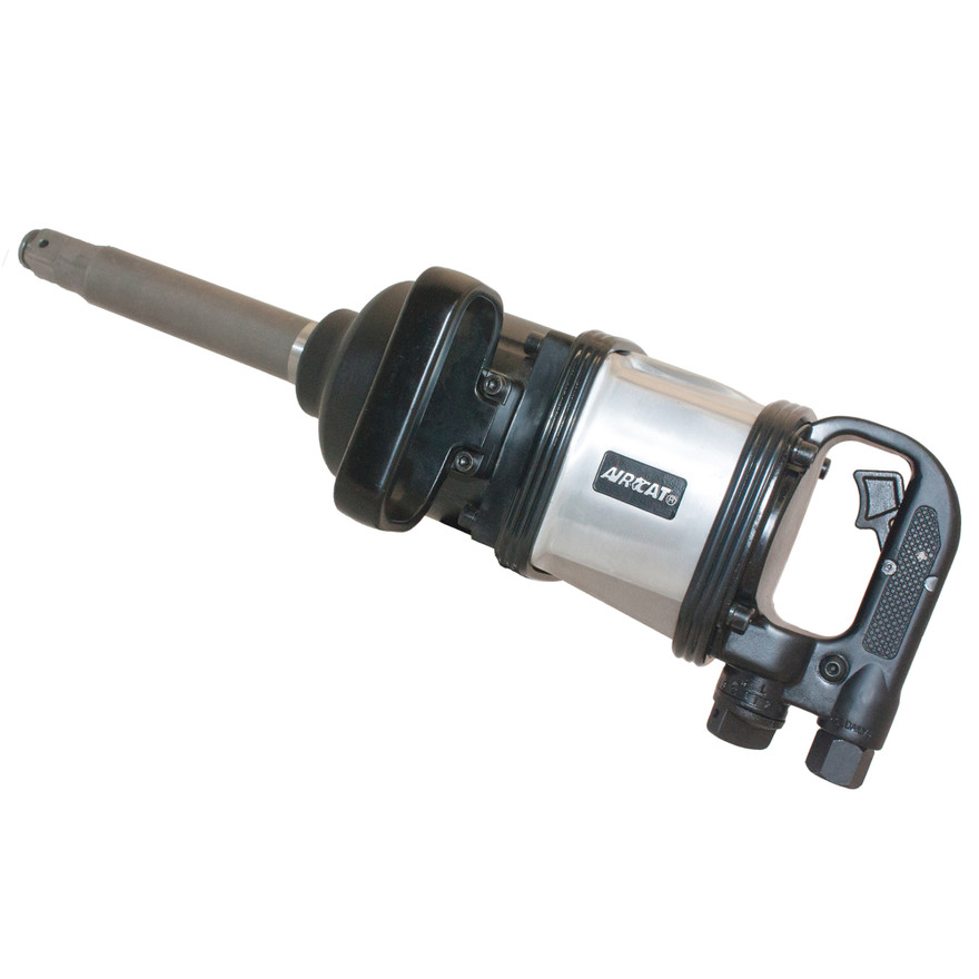 Aircat Pneumatic Tools 1994 Super Duty Straight Impact Wrench With 8" Extended Anvil | 2300 (ft-lbs) Max Torque | 4500 RPM | 1"x8" Square Drive