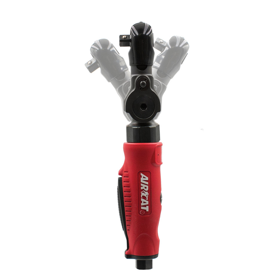 Aircat Pneumatic Tools 811 30° Flex Head Ratchet | 35 (ft-lbs) Max Torque | 240 RPM | 1/4" Square Drive