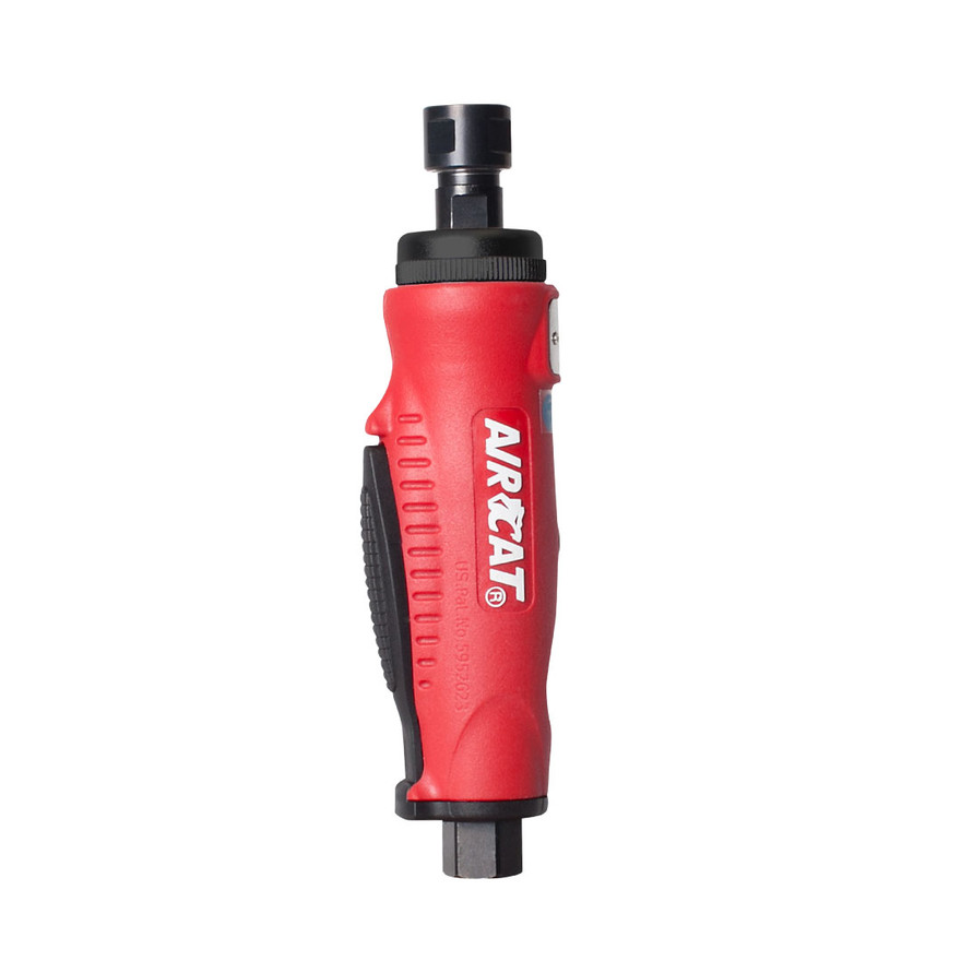 Aircat Pneumatic Tools 6200 Mini Composite Straight Die Grinder  | 0.4 HP | 20000 RPM | 1/4" Collet Size | Rear Exhaust