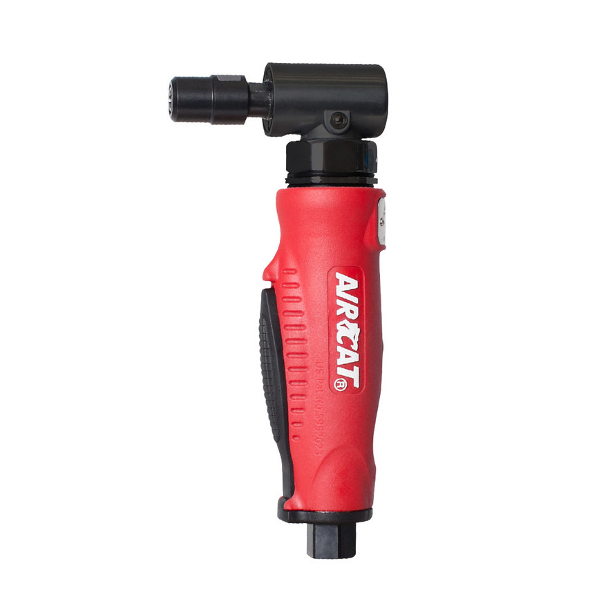 Aircat Pneumatic Tools 6255 Composite Angle Die Grinder | 0.4 HP | 20000 RPM | 1/4" Collet Size | Rear Exhaust