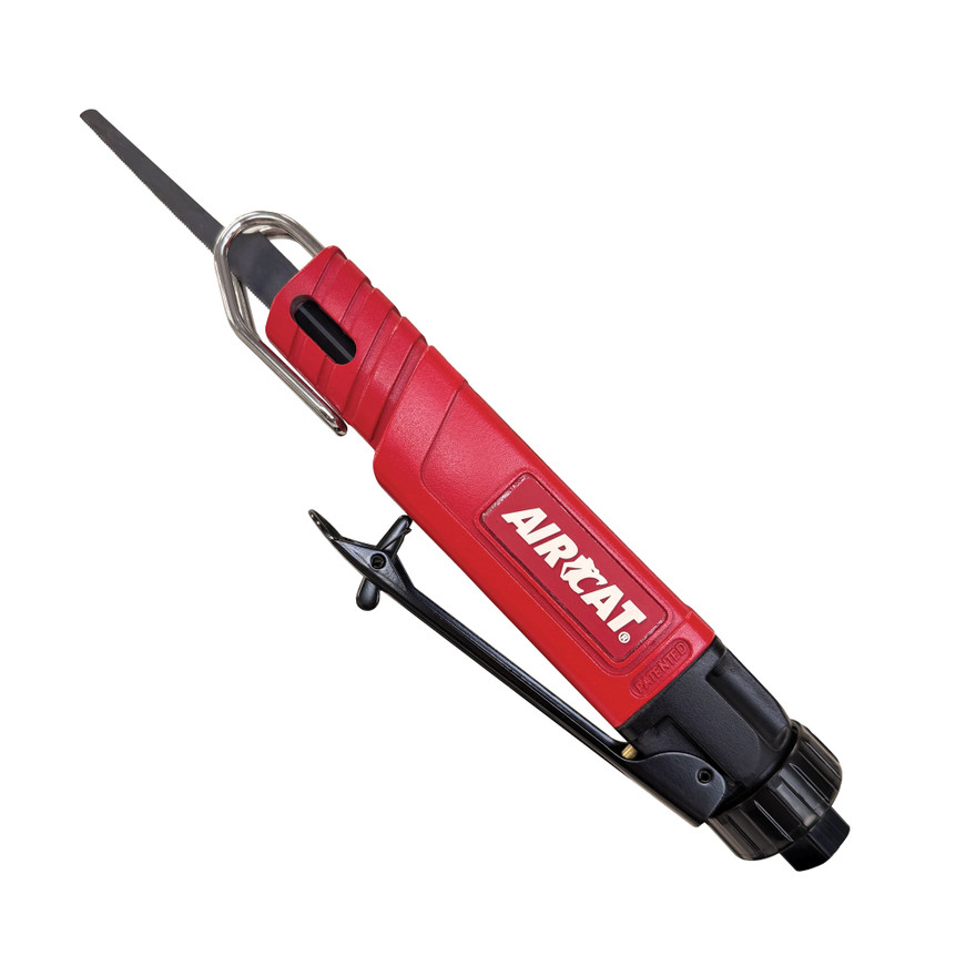 Aircat Pneumatic Tools 6350 Low Vibration Air Saw | 3/16" Steel Plate - 18 Gauge Cutting Capacity | 9500 SPM | Rear Exhaust
