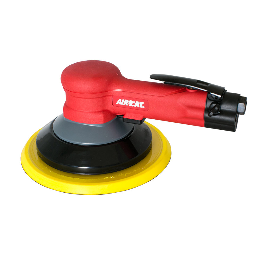 Aircat Pneumatic Tools 6700-8G Non Vac Geared Planetary Motion Sander | 8" Pad Size | 900 RPM | 3/16" Orbit | Hook & Loop