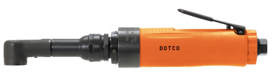 Dotco 15LN281-52 Heavy Duty Head Right Angle Pneumatic Drill | 0.9 HP | 3,500 RPM | Composite Housing | Rear Exhaust