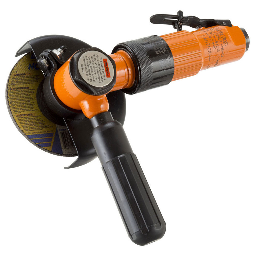 Cleco 236GLR-115A-D5T45 Heavy Duty Head Right Angle Grinder | 4-1/2" Wheel Dia. | 0.9 HP | 11,500 RPM | Aluminum Housing | Rear Exhaust