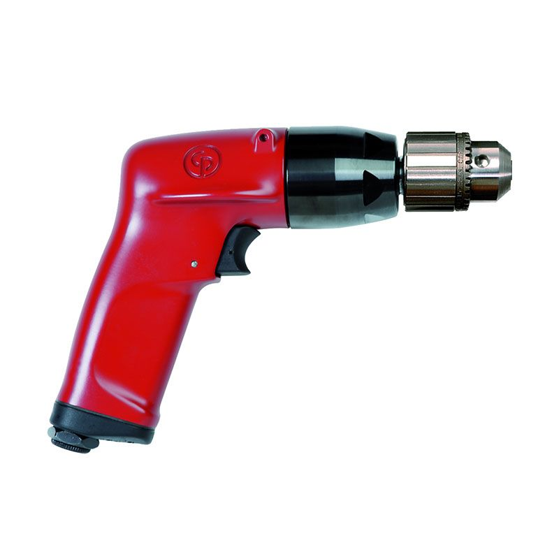 Chicago Pneumatic CP1117P60 3/8" Pistol Air Drill | without Chuck | 1 HP | 6,000 RPM | 2.5 (ft-lb) Stall Torque