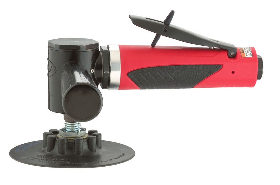 Sioux Tools SAS10S125 Heavy Duty Head Right Angle Sander | 1 HP | 5" Pad | 12,000 RPM | Rear Exhaust