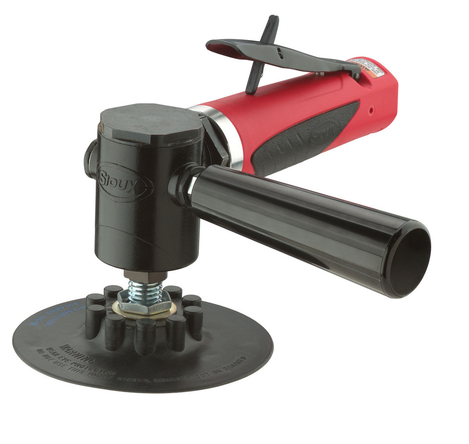 Sioux Tools SAS10S125 Heavy Duty Head Right Angle Sander | 1 HP | 5" Pad | 12,000 RPM | Rear Exhaust