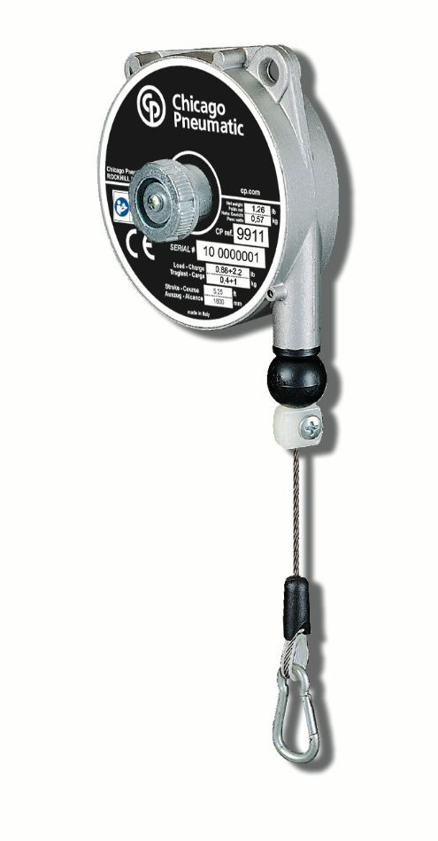 Chicago Pneumatic CP9911 Light Duty Balancer | 0.8-2.2 lb Load Range | 5.2' Stroke | Aluminum Housing