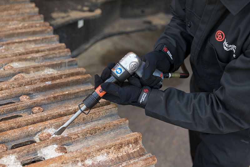 Chicago Pneumatic CP714 Heavy Duty Pistol Grip Hammer | 0.401" Round Shank | 2,000 BPM | 0.55" Bore | 3.15" Stroke