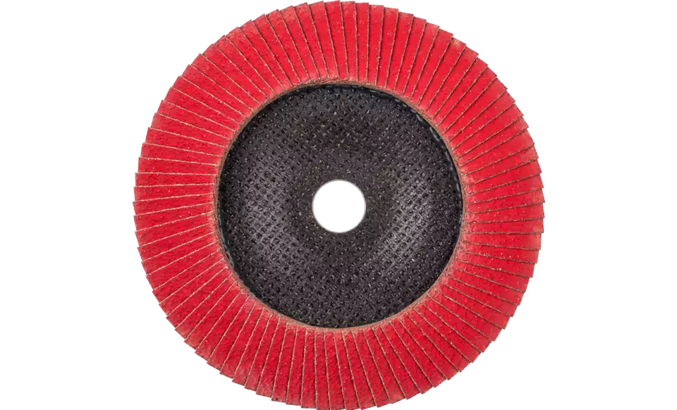 Pferd 61095 Polifan Flap Disc | 5/8-11" Arbor Hole | 7" Diameter | Ceramic Oxide 50 Grit | Type 29 | Sold by Box of 10