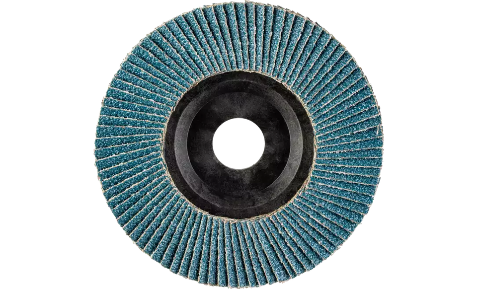Pferd 68166 Polifan Flap Disc | 5/8-11" Arbor Hole | 5" Diameter | Zirconia Alumina 80 Grit | Type 27 | Sold by Box of 10