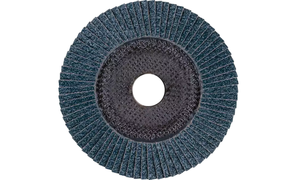 Pferd 60665 Polifan Flap Disc | 5/8-11" Arbor Hole | 5" Diameter | Zirconia Alumina 120 Grit | Type 29 | Sold by Box of 10