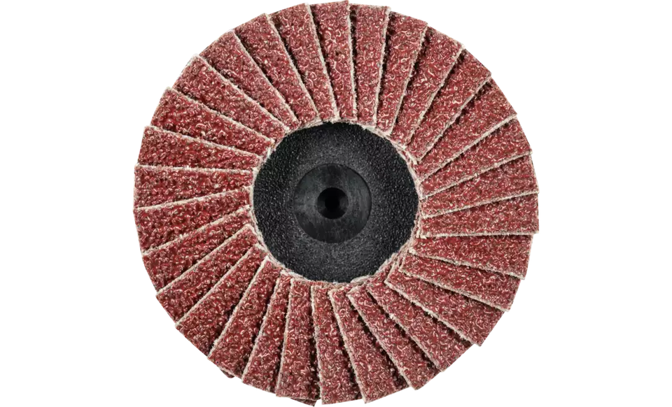 Pferd 42912 Mini Polifan Flap Disc | Arbor Hole | 2" Diameter | Aluminum Oxide 40 Grit | Type  CDR | Sold by Box of 10