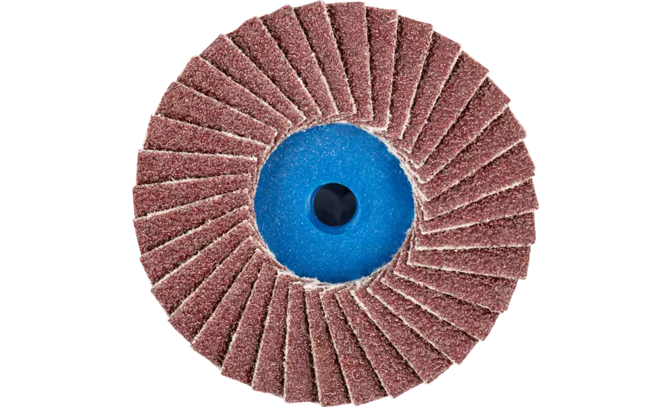 Pferd 42803 Mini Polifan Flap Disc | Arbor Hole | 2" Diameter | Aluminum Oxide 60 Grit | Type CD | Sold by Box of 10