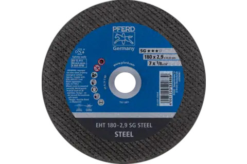Pferd 63508 SG STEEL Type 1 Cut-Off Wheel | 7" Diameter | 7/8" Arbor Hole | 1/8" Thickness | Sold by Box of 25