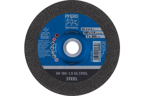 Pferd 63165 SG STEEL Type 27 Cut-Off Wheel | 7" Diameter | 7/8" Arbor Hole | .045" Thickness | Sold by Box of 25
