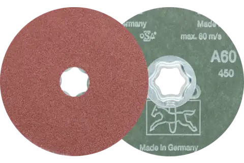 Pferd 40094 COMBICLICK Fiber Disc | 4-1/2" Diameter | Aluminum Oxide 60 Grit | Sold by Box of 25