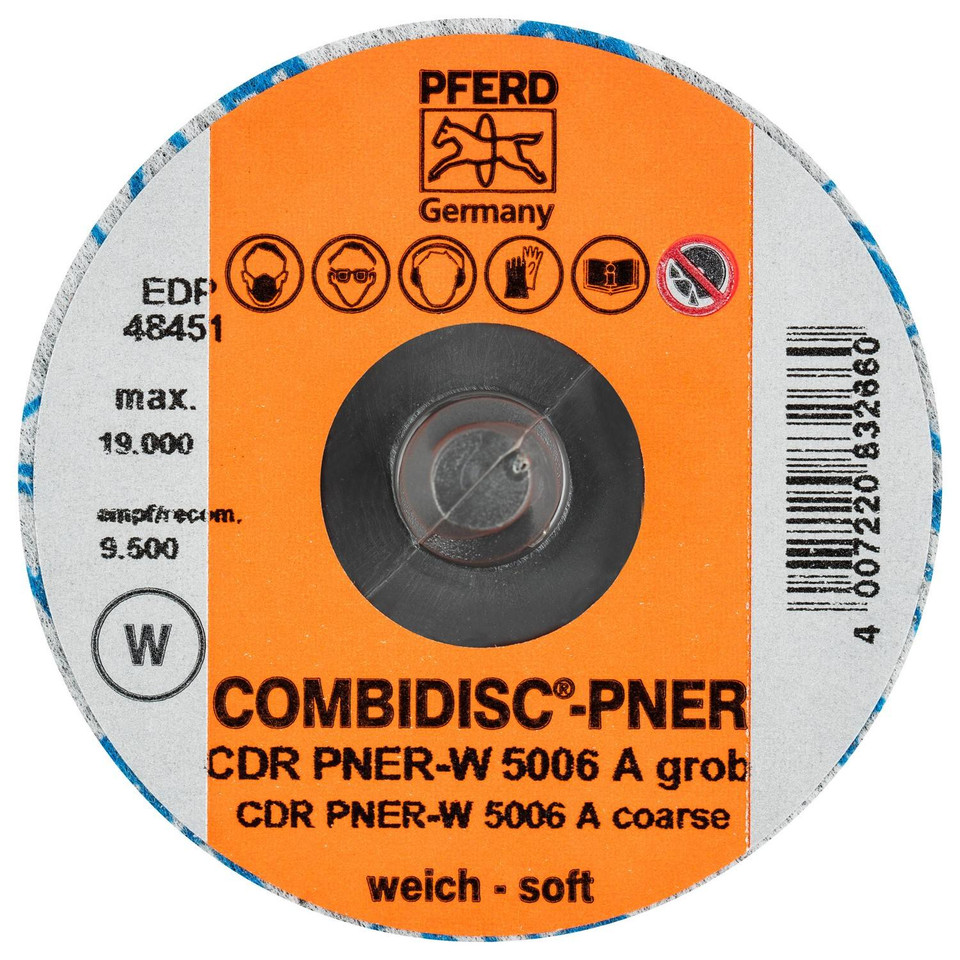 PFERD Quick-Change Disc COMBIDISC PNER Unitized Disc 48451 | 2" Diameter (Box of 25)