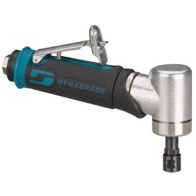 Dynabrade 48335 7 Degree Offset Die Grinder | 0.4 HP Motor | 25,000 RPM | Gearless | Rear Exhaust | 1/4" & 6 mm Collets