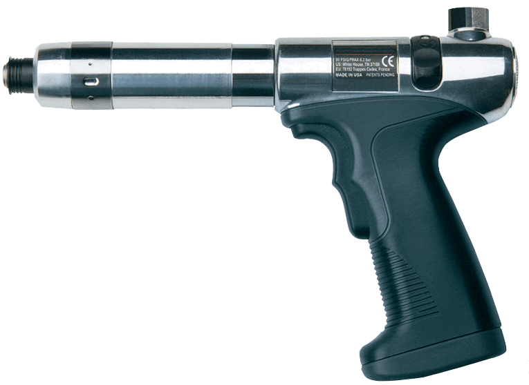 Ingersoll Rand QP1T10S1D Pistol Grip Air Screwdriver | 1,000 RPM | 2.7 - 39.8 (in-lbs) Torque Range | Adjustable Shut-Off Clutch