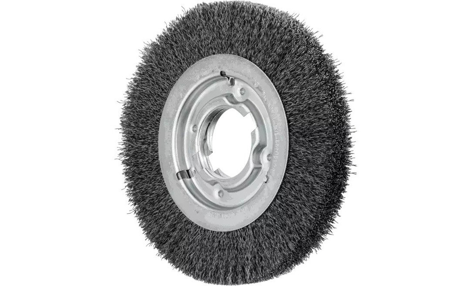 PFERD 81127 Medium Face Crimped Wire Wheel | 8" Diameter | 1" Width | Carbon Steel Wire
