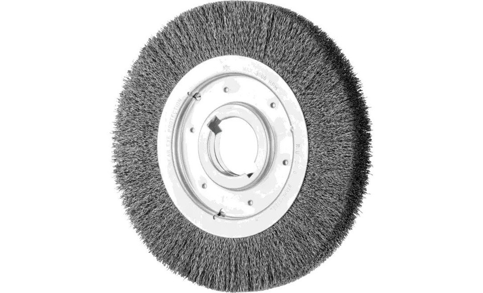 PFERD 81133 Medium Face Crimped Wire Wheel | 10" Diameter | 1-1/4" Width | Carbon Steel Wire