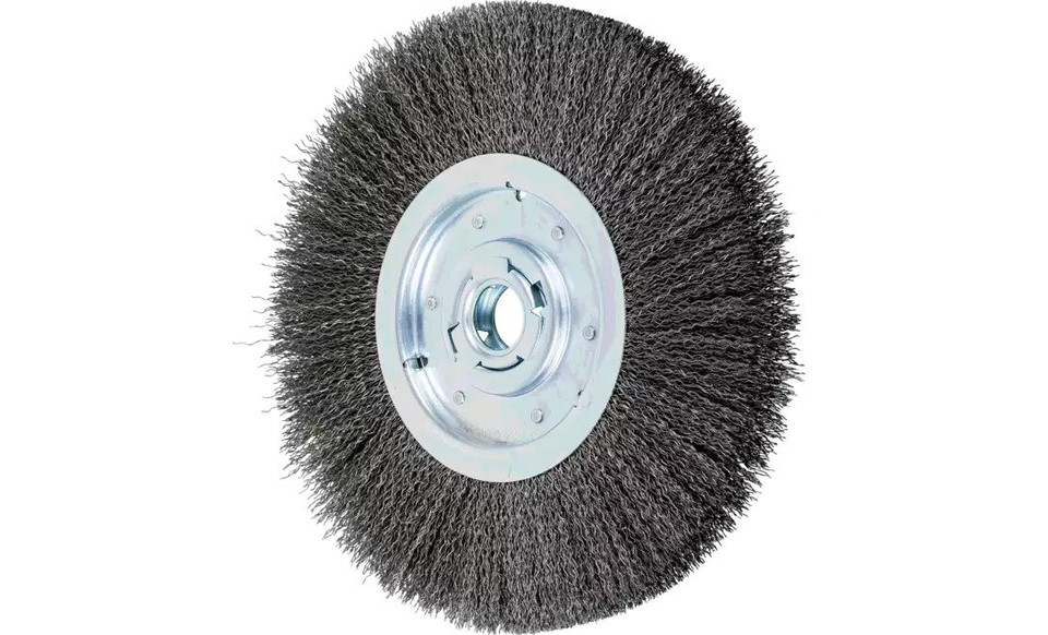 PFERD 81140 Medium Face Crimped Wire Wheel | 12" Diameter | 1-1/2" Width | Carbon Steel Wire
