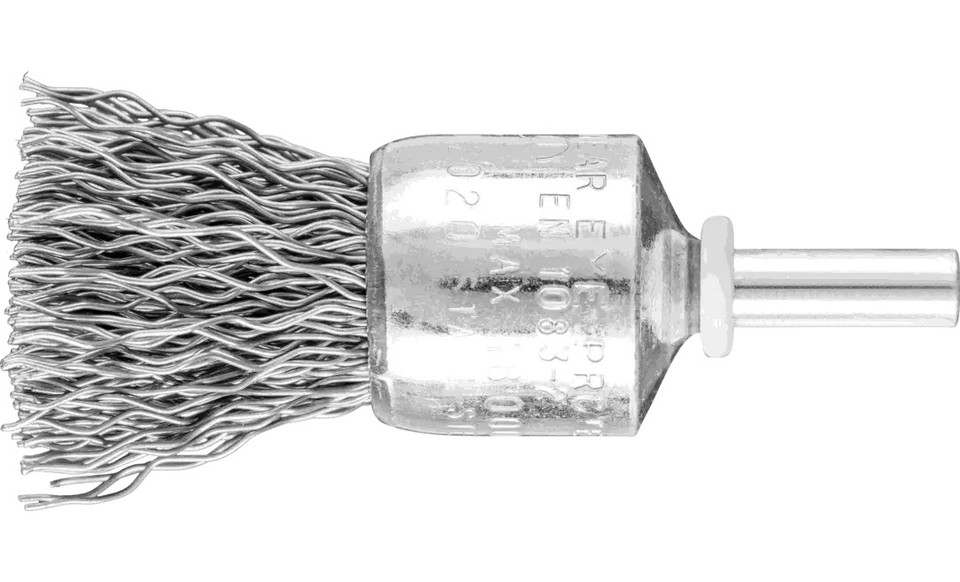 PFERD 82971 Crimped Wire End Brush | 3/4" Diameter | Carbon Steel | Box of 10