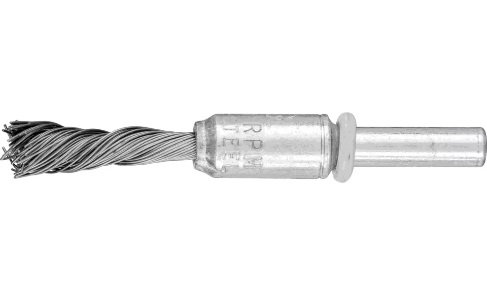 PFERD 83108 Knot Singletwist End Brush | 1/4" Diameter | Carbon Steel Wire | Box of 10