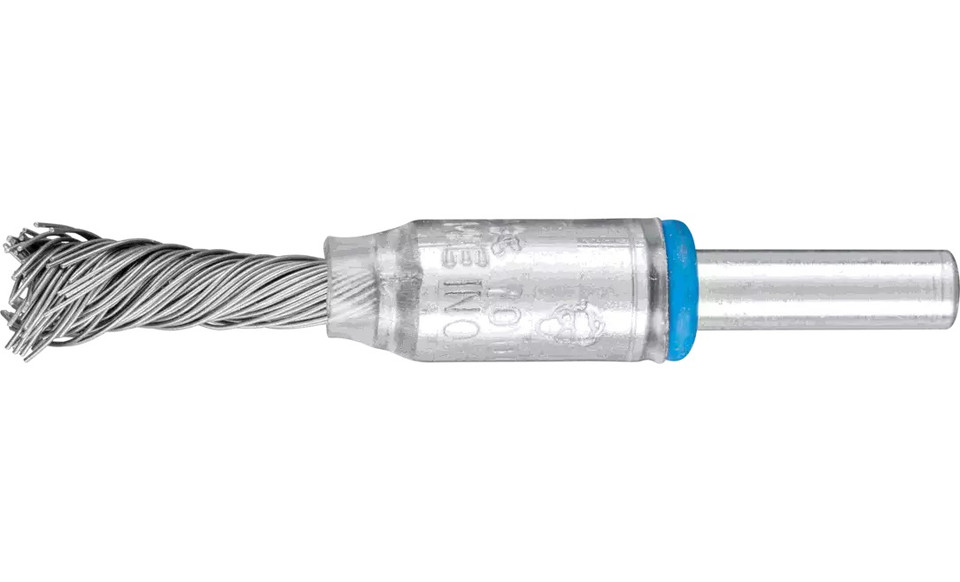 PFERD 83284 Knot Singletwist End Brush | 1/4" Diameter | Stainless Steel Wire - Coated Cup | Box of 10