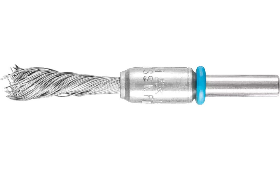PFERD 83285 Knot Singletwist End Brush | 1/4" Diameter | Stainless Steel Wire - Coated Cup | Box of 10