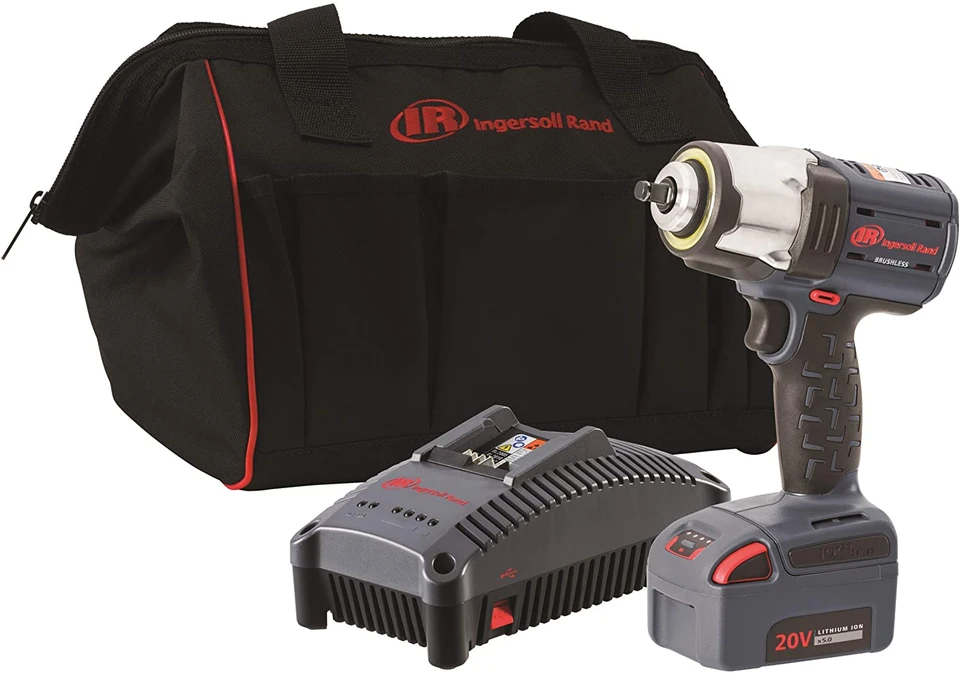 Ingersoll Rand W7152-K22 Cordless Impact Wrench Tool Kit | 1/2" Drive | 1000 (ft-lbs) Max Torque
