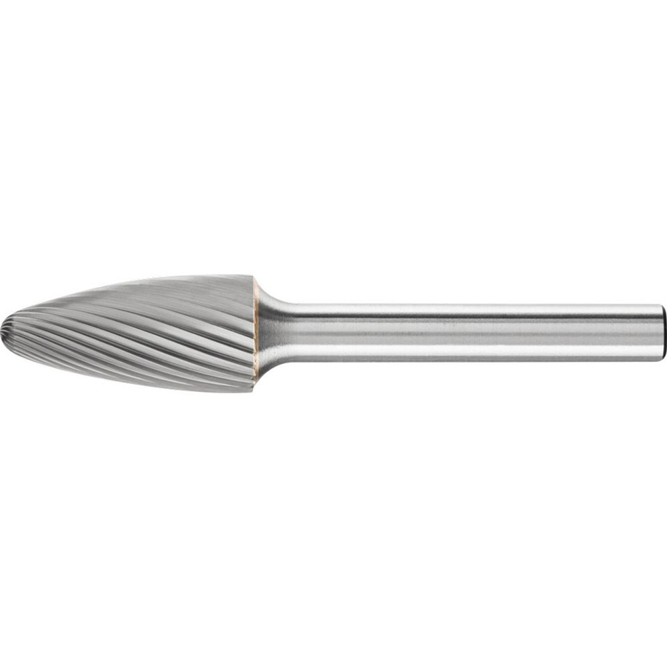 PFERD 24721 Carbide Bur | SCTI SF-5 | Tree Shape F with Radius End | 1/4" Shank | Single Cut