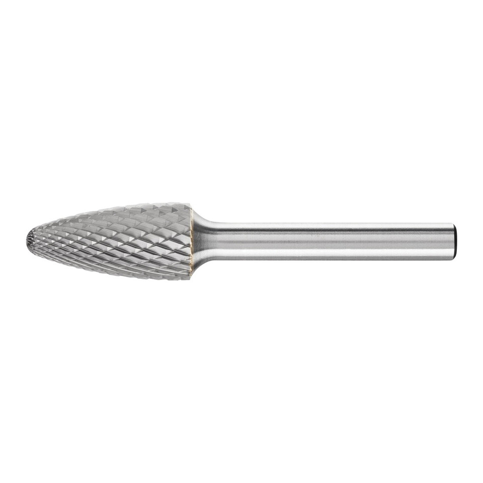 PFERD 24723 Carbide Bur | SCTI SF-5 | Tree Shape F with Radius End | 1/4" Shank | Diamond Cut