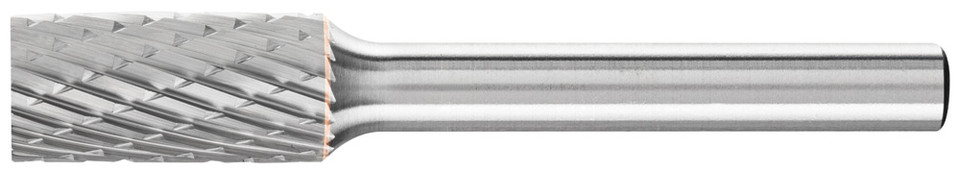 PFERD 24062 Carbide Bur | SCTI SA-3 | Cylindrical Shape A with Plain End (Uncut) | 1/4" Shank | Double Cut