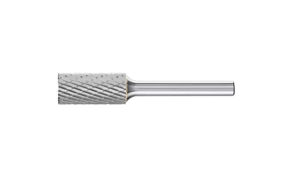 PFERD 24272 Carbide Bur | SCTI SB-4 | Cylindrical Shape B with End Cut | 1/4" Shank | Double Cut