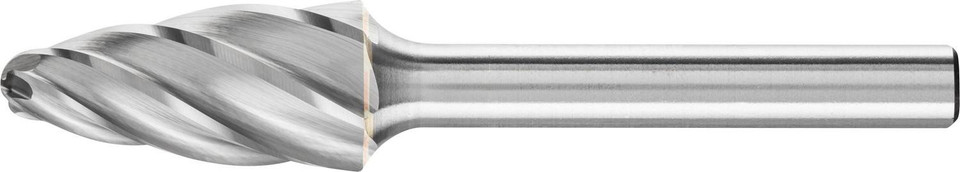 PFERD 24725 Carbide Bur | SCTI SF-5 | Tree Shape F with Radius End | 1/4" Shank | Aluminum Cut
