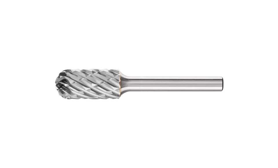 PFERD 24468 Carbide Bur | SCTI SC-5 | Cylindrical Shape C with Radius End | 1/4" Shank | STEEL Cut