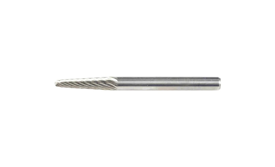 PFERD 23451 Carbide Bur | 1/8" Diameter | SCTI SL-42 | 14 Degree Taper Shape L with Radius End | Single Cut